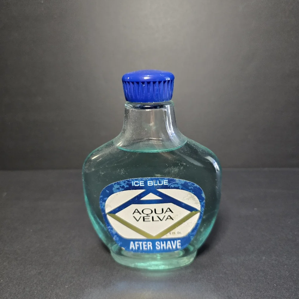 Vintage AQUA VELVA ‘Ice Blue’ After Shave 6 oz JB Williams Co.